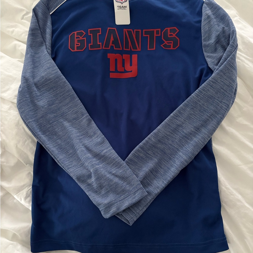 Giants NFL Blue and Red Long Sleeve Tee